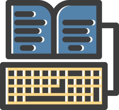 kitap simgesi vektör illüstrasyonu