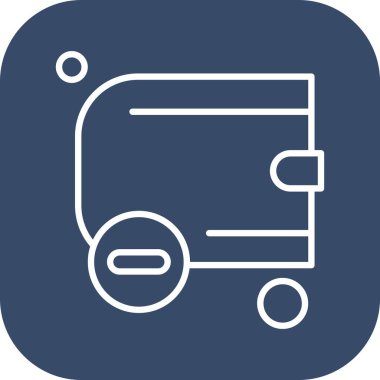 cüzdan ikonu vektör illüstrasyonu