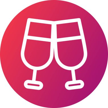 vektör şarap kadehleri resimleme