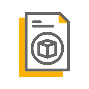 Vektör belgesi Simge illüstrasyonu