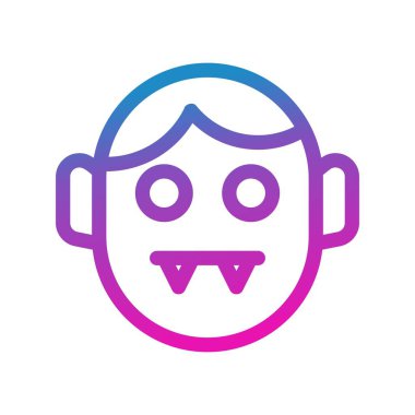 vektör vampir simgesi çizimi