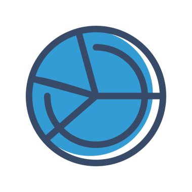  vektör pasta çizelgesi simgesi