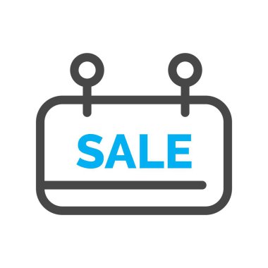 İndirim simgesi vektör illüstrasyonu