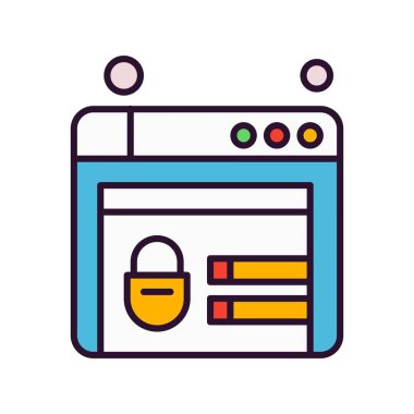 websitesi simgesi vektör illüstrasyonu