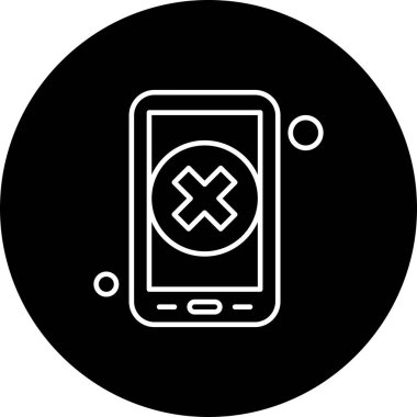 vektör çapraz simgesi illüstrasyonu