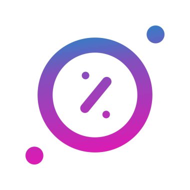 İndirim simgesi vektör illüstrasyonu