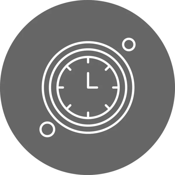 Vector Icono Del Reloj Ilustración — Vector de stock