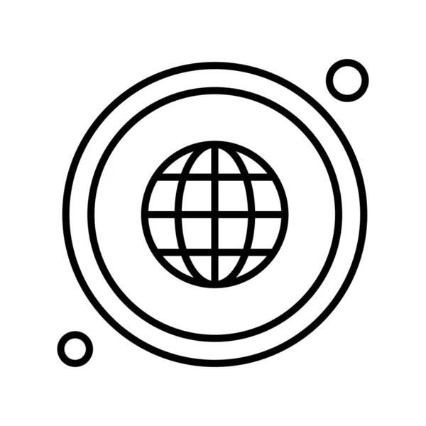 Vector Earth Icon Illustration — Stock Vector