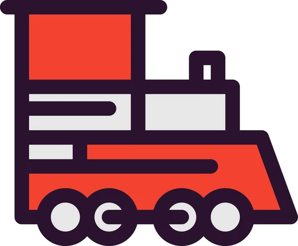Εικονίδιο Κινητήρα Διανυσματικού Τρένου — Διανυσματικό Αρχείο