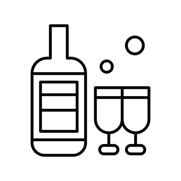 Εικονίδιο Φιαλών Vector Κρασιού — Διανυσματικό Αρχείο