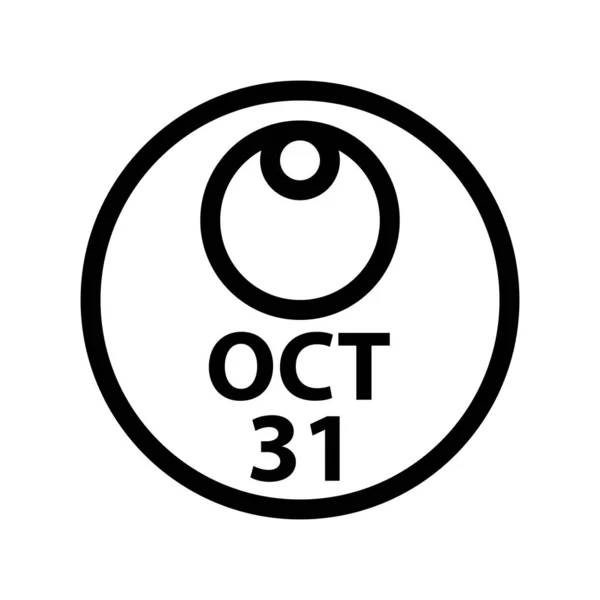 Vector Oct Icono — Vector de stock