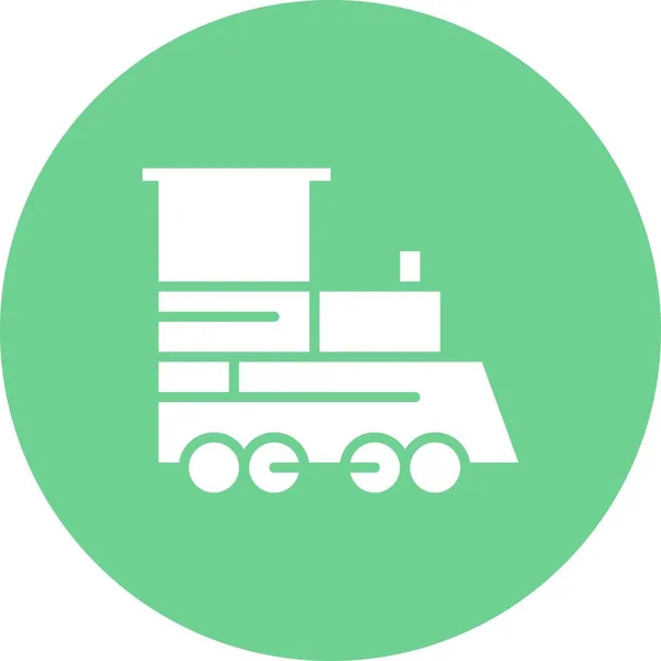 Vector Train Engine Icon — Stock Vector