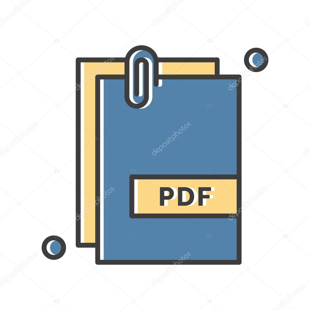 vector pdf document ico