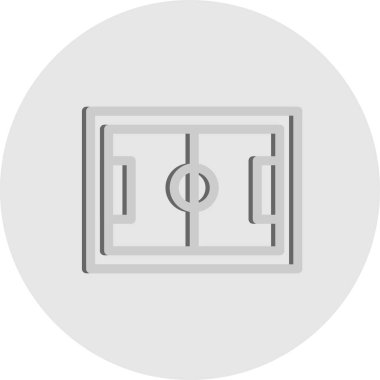 vektör Futbol Sahası Simgesi