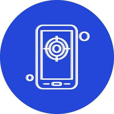 vektör hedef simgesi illüstrasyonu