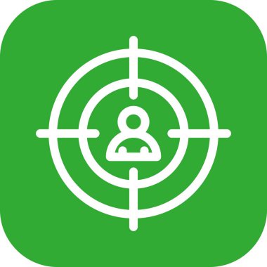 vektör hedef simgesi illüstrasyonu