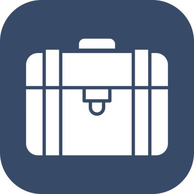 bavul ikonu vektör illüstrasyonu