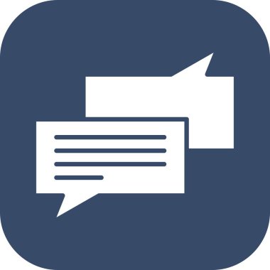  Vektör sohbet simgesi illüstrasyonu