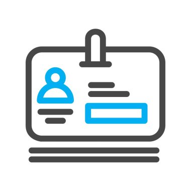 vektör ofis kartı simgesi 