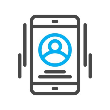 Telefon simgesinin vektör illüstrasyonu