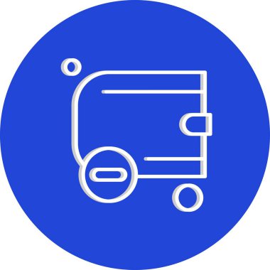 cüzdan ikonu vektör illüstrasyonu