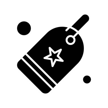  Simge etiketinin vektör illüstrasyonu