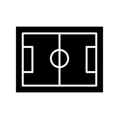 vektör Futbol Sahası Simgesi