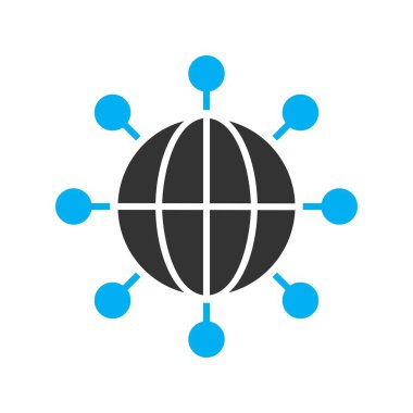 vektör ağ simgesi çizimi