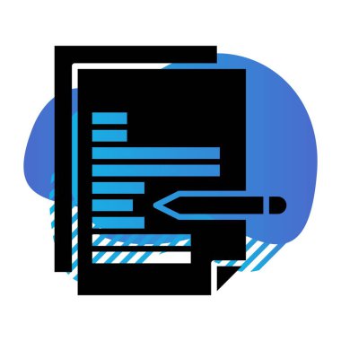 Vektör belgesi Simge illüstrasyonu