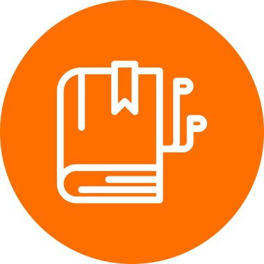 kitap simgesi vektör illüstrasyonu