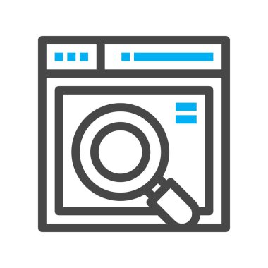 vektör ana hatları web sitesi simgesi 