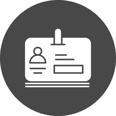 vektör ofis kartı simgesi 