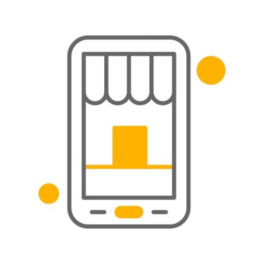 vektör mağaza simgesi çizimi