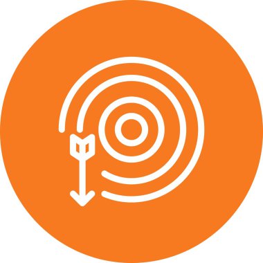 vektör hedef simgesi illüstrasyonu