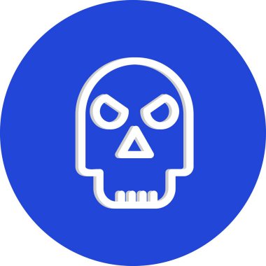 vektör kafatası çizimi