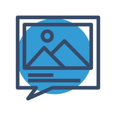 Vektör galerisi simgesi illüstrasyonu