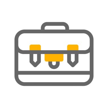 bavul ikonu vektör illüstrasyonu