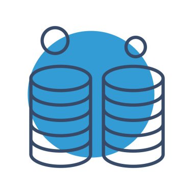 Vektör para simgesi çizimi