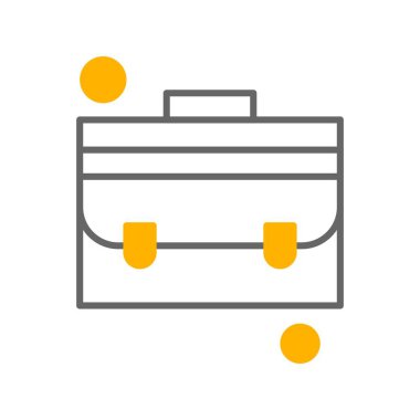 Evrak çantası simgesinin vektör illüstrasyonu