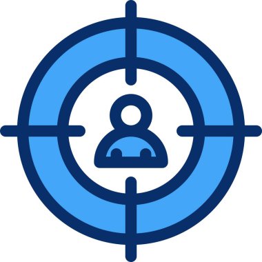 vektör hedef simgesi illüstrasyonu