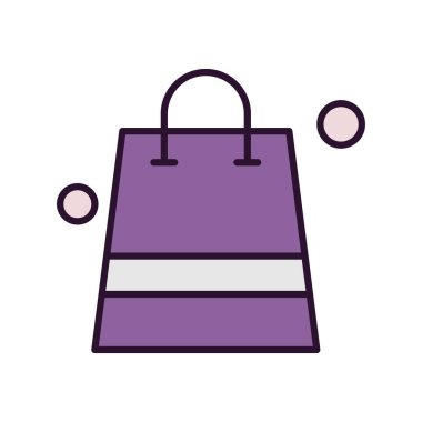 çanta simgesi vektör illüstrasyonu