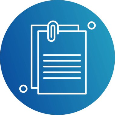 Vektör belgesi Simge illüstrasyonu