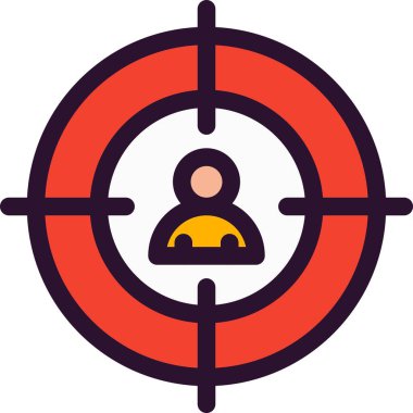 vektör hedef simgesi illüstrasyonu