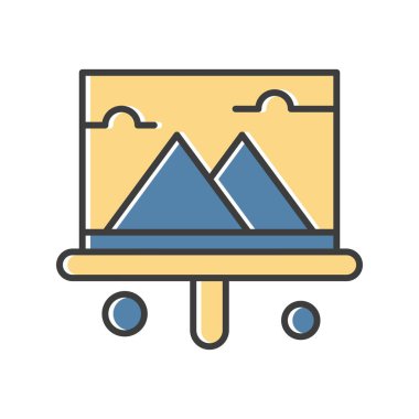 özet vektör illüstrasyon simgesi