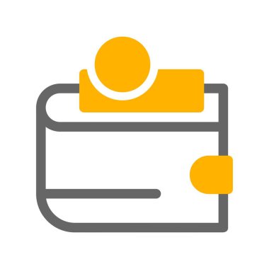 cüzdan ikonu vektör illüstrasyonu