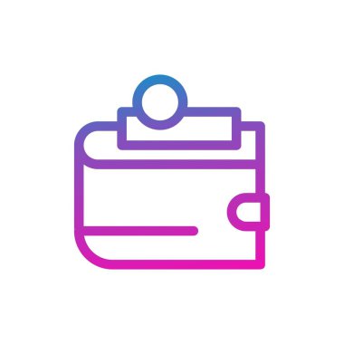 cüzdan ikonu vektör illüstrasyonu