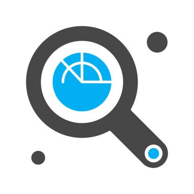 Vektör büyüteç ico