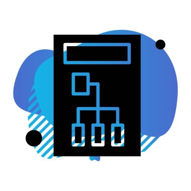 vektör sunucu illüstrasyonu