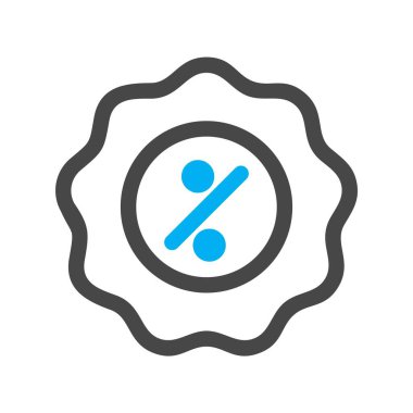  Simge etiketinin vektör illüstrasyonu