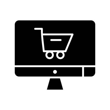 vektör çevrimiçi dükkan simgesi